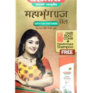 Baidyanath (Jhansi) Mahabhringraj Tel with Maha Bhringraj Herbal Shampoo 100ml Free