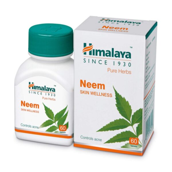 Himalaya Neem Tablets | Skin Wellness| Controls Acne | Tablet 60 tab