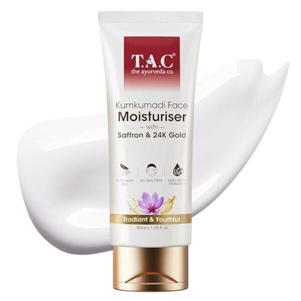 TAC Kumkumadi Face Moisturiser Saffron & 24K Gold