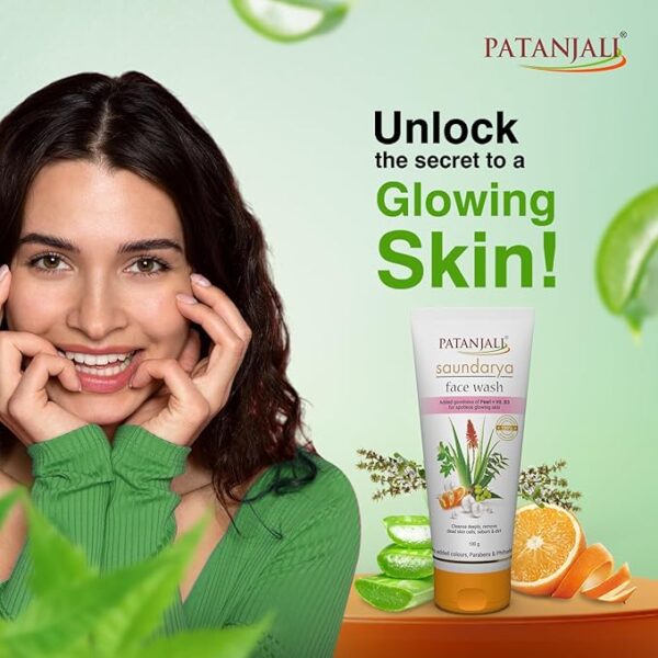 Patanjali Saundarya Face Wash 100 g - Image 4