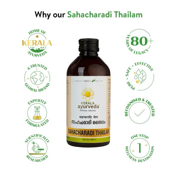 Kerala Ayurveda Sahacharadi Thailam 200 ml - Image 4