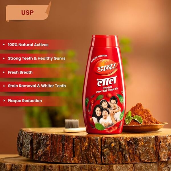 Dabur Lal Dant Manjan - 150 g - Image 4