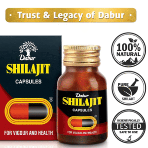 Dabur Shilajit Ayurvedic Capsules 100 cap