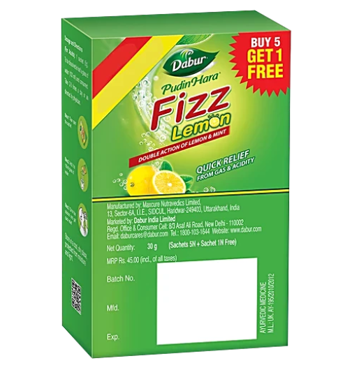 Dabur Pudin Hara Fizz Sachet 6sachets
